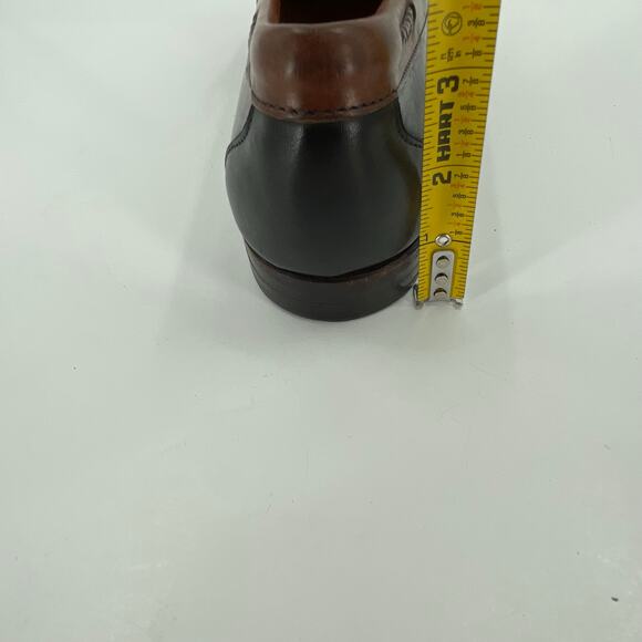 Allen Edmonds Men's Woodstock Loafers, Black/Cognac, Braided Tassel, Sz 10.5E - Picture 13 of 16